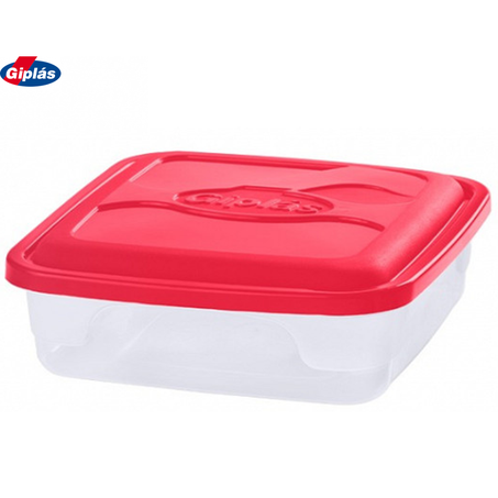 POTE QUADRADO 2,5L GIPLAS PQ25 UNID COR SORTIDA