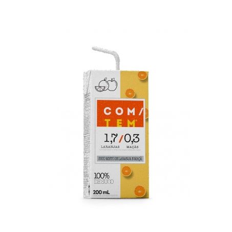 Suco com/tem laranja/maca tp 200ml