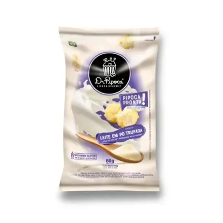 PIPOCA SABOR LEITE EM PO 60G DR PIPOCA