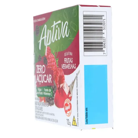 GELATINA APTI 12G ZERO FTAS VERMELHAS 360-7