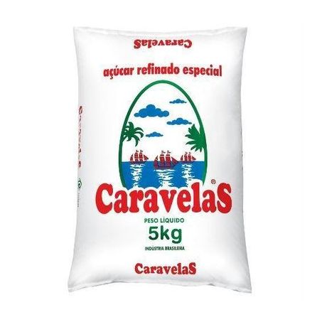 AÇÚCAR REFINADO 5KG CARAVELAS