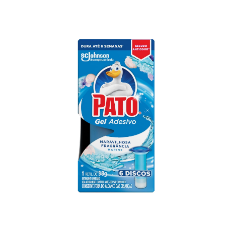 DESINFETANTE  PATO GEL ADESIVO REFIL MARINE 38G