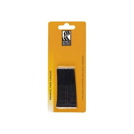 Grampo Para Cabelo Marco Boni Preto Nº7 Embalagem Ref 1342 20UN
