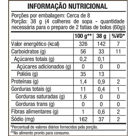 MIX BOLO LARANJA SEM GLÚTEN 300G - VITAO 360-1