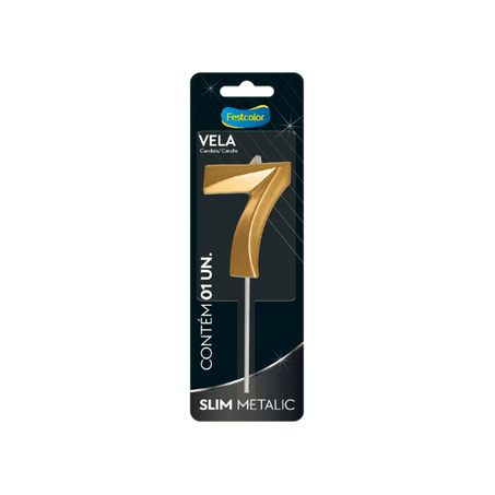 VELA METALIC OURO N7 FESTCOLOR 