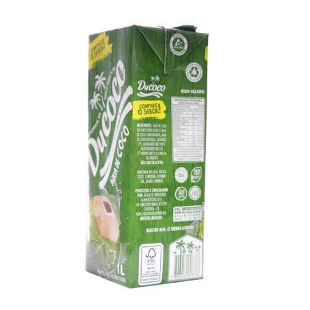 Água de coco ducoco 1l 360-40