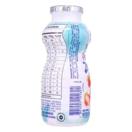 Bebida Láctea Fermentada Batavo Pense Zero Morango 170g 360-27