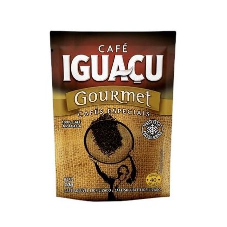 Café solúvel iguaçu liofilizado gourmet refil 40g