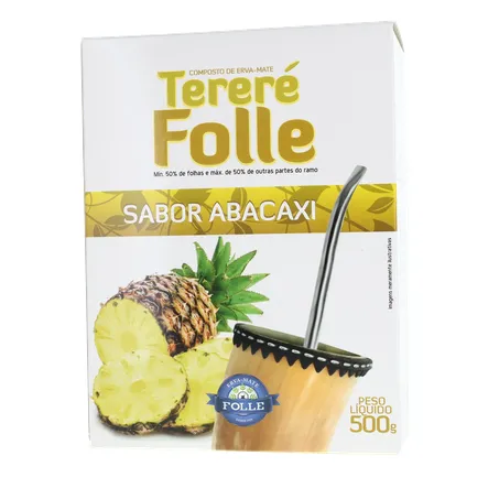 erva mate para tererê folle guarany abacaxi caixa 500g 360-1