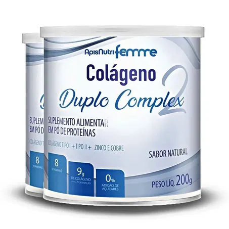 COLAGENO DUPLO PLEX NATURAL 200G - APISNUTRI