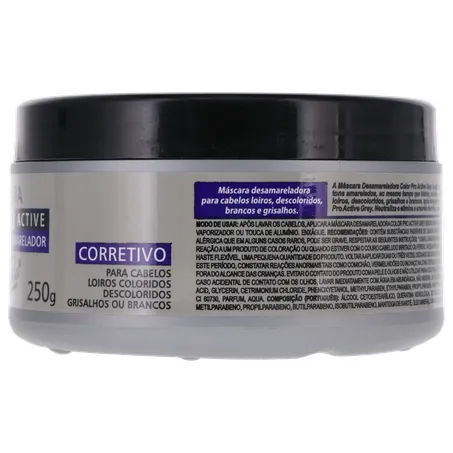 MÁSCARA CAPILAR SERGIO PARIS DESAMARELADOR PRO ACTIVE POTE 250G 360-8