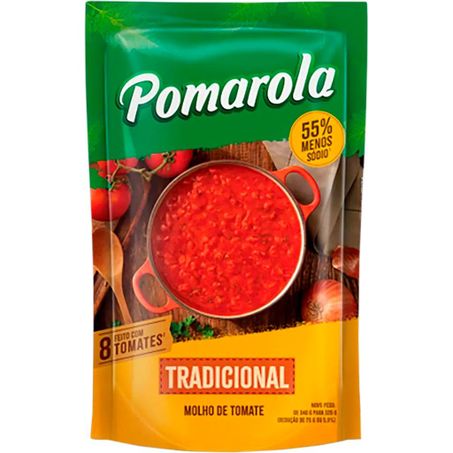 Molho de tomate tradicional sache pomarola 300g