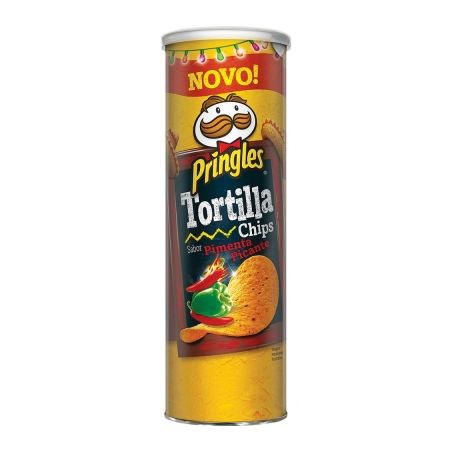 Salg pringles 180g tortilla spicy chilli