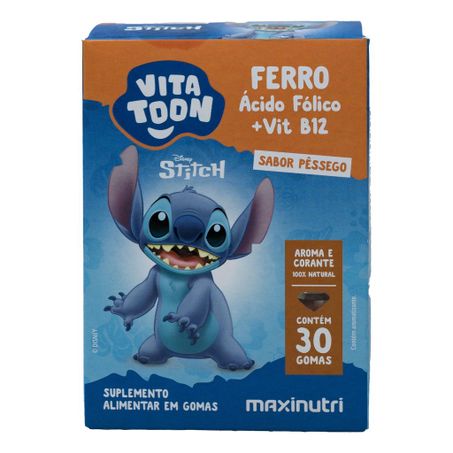 FERRO + AC. FOLICO + B12 PESSEGO VITATOON STITCH 360-1