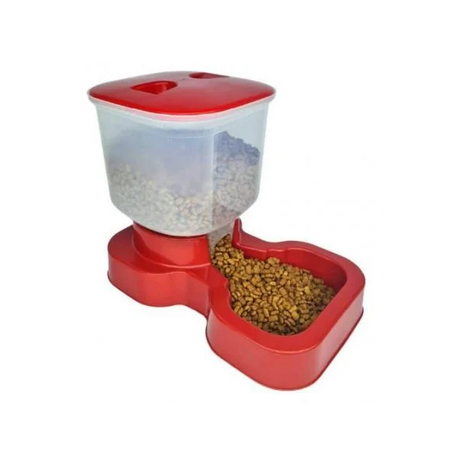 Comedouro aut vermelho 8lts murano