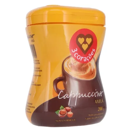 Cappuccino 3 Corações Avelã Pt 200g 360-32