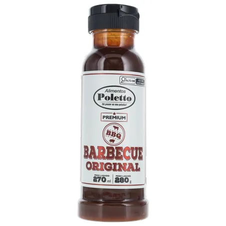 Molho barbecue poletto original 280g 360-0
