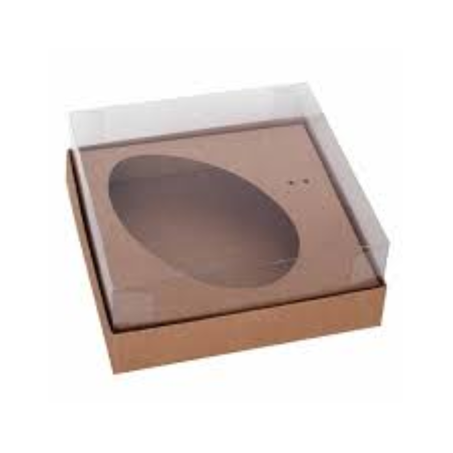 Caixote papel p/ovo pascoa 350g c/colher 17x12x5cm