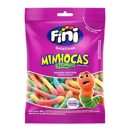 BALA FINI 80G MINHOCAS CITRICAS CX 12.0