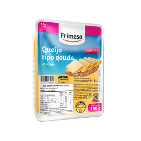 Queijo Gouda Frimesa 150g Fatiado