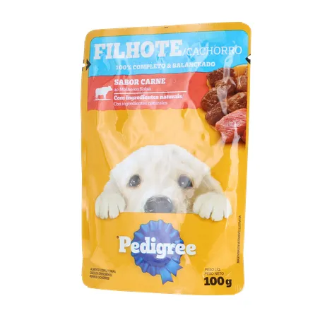 Ração Para Cães Filhotes Pedigree Carne Ao Molho 100G 360-2
