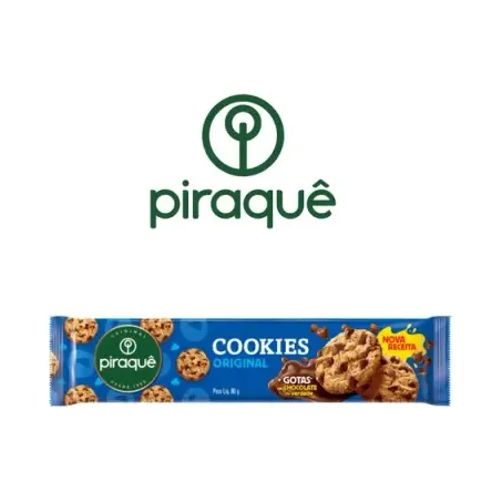 BISC.COOKIES PIRAQUE 80G BAUNILHA CX 40.0