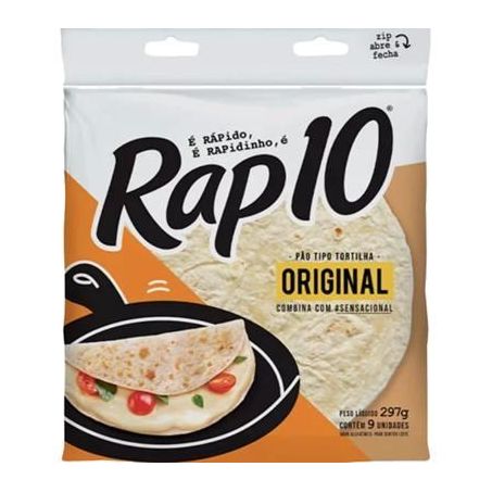 Pão Tortilha Rap10 Tradicional 330G