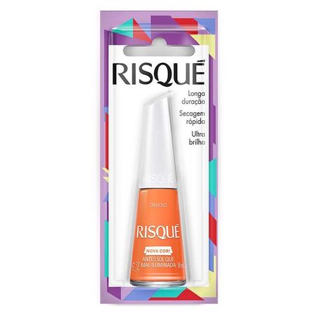 Esmalte risque cremoso nova cor! antes sol que mal iluminada 8ml