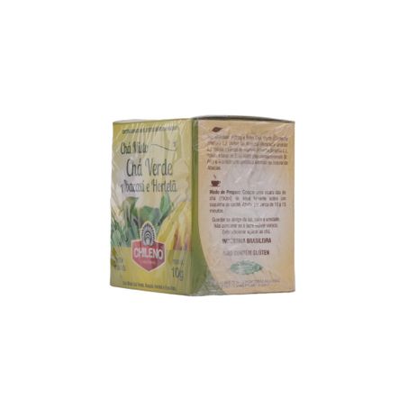 Chá Misto Chileno Chá Verde, Abacaxi, Hortelã e Erva-Mate Caixa com 10un - 10gr 360-40