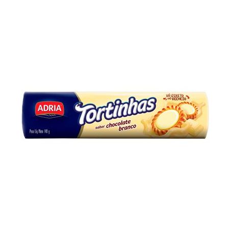 TORTINHAS ADRIA CHOC.BCO 140G