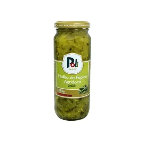 Molho Pepino Poli Agridoce Relish Vidro 365g 
 