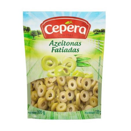 AZEITONA CEPERA VERDE FATIADA SH 120G