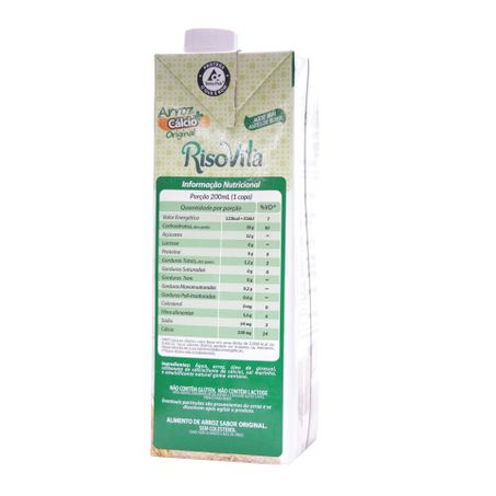 Bebida de Arroz Risovita Original Caixa 1L 360-18