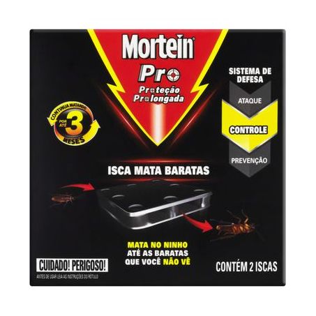 Inseticida isca mata baratas mortein pro caixa 2 unidades