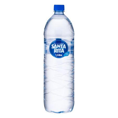 Água mineral natural sem gás santa rita garrafa 1,5l