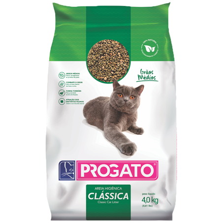 Areia gato progato classica 4 kg