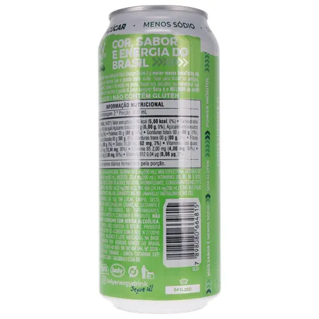 BEBIDA ENERGÉTICA BALY DRINK SUGAR FREE MAÇÃ VERDE 473ML 360-21