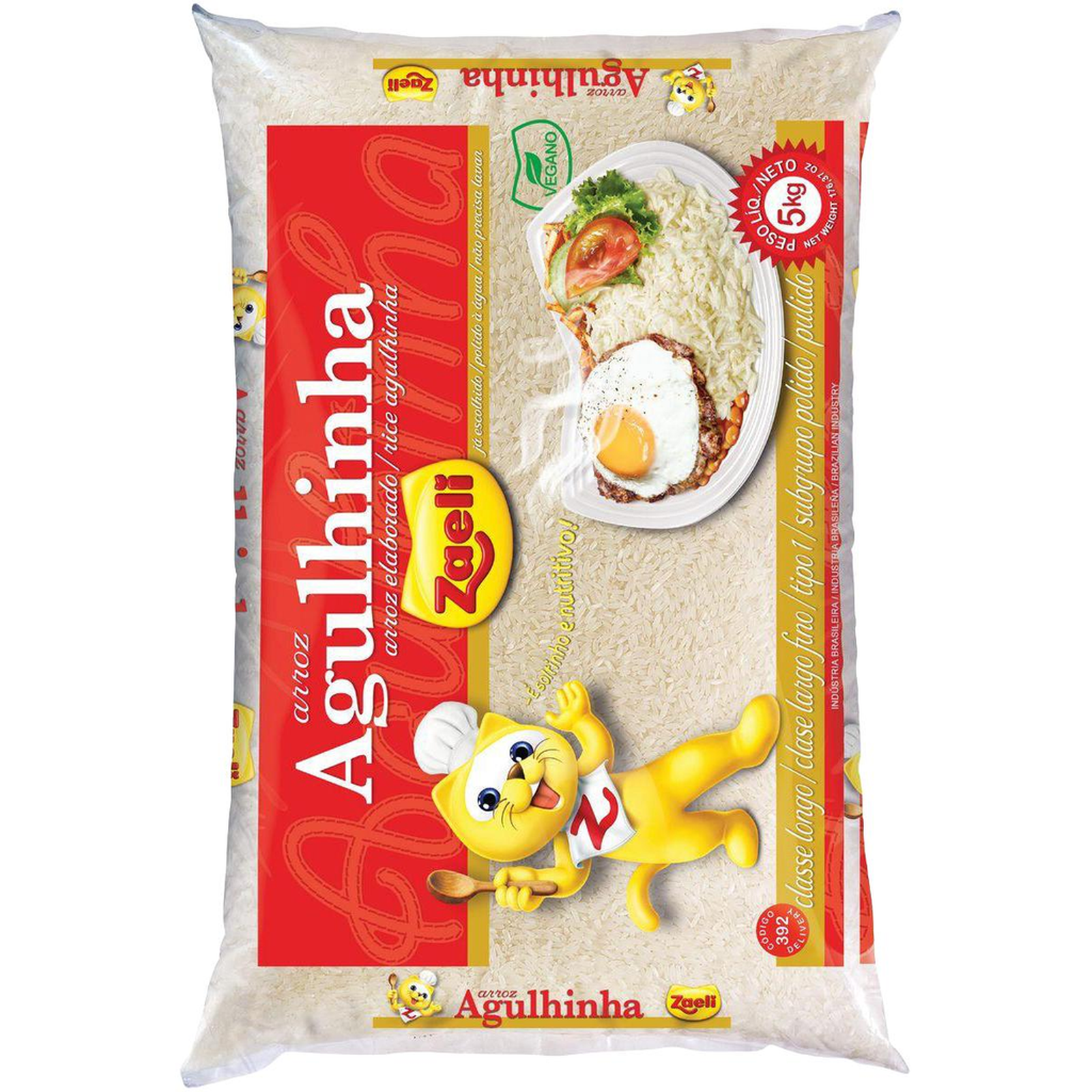 Arroz Zaeli 5kg - Branco
