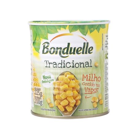 Milho Verde Cozido No Vapor Bonduelle Lata 200G
