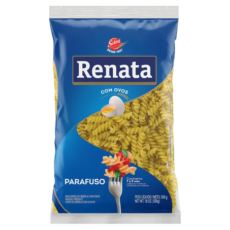 Massa com Ovos Renata 500g - Parafuso