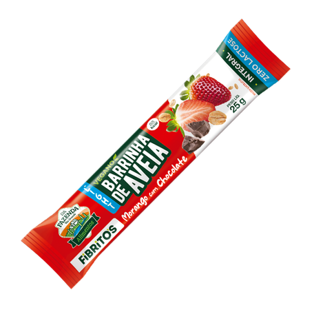 FIBRITOS MORANGO C/ CHOCO INT ZERO 25G - BIOSOFT