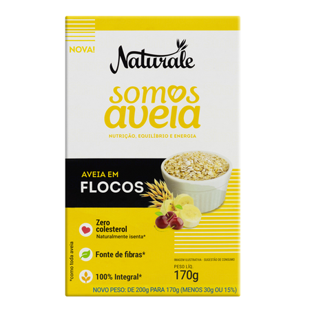 AVEIA EM FLOCOS NATURALE 170G 360-1