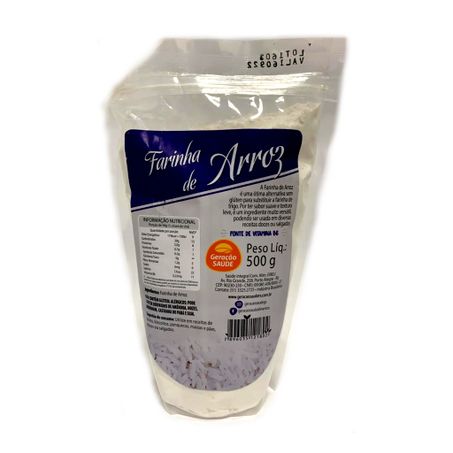 FARINHA ARROZ GERAÇÃO SAÚDE 500G