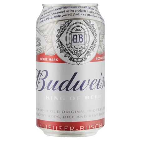 Cerveja Budweiser 350ml - Lata