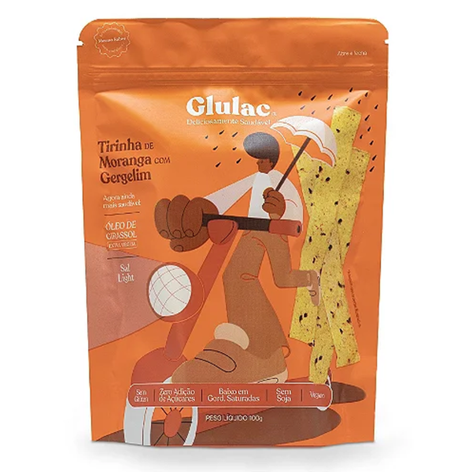 Tirinha Moranga com Gergelim Glulac 100g
