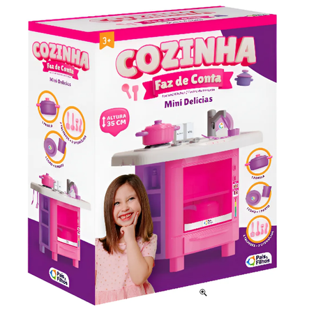 COZINHA PAIS E FILHOS FAZ DE CONTA MINI DELICIAS