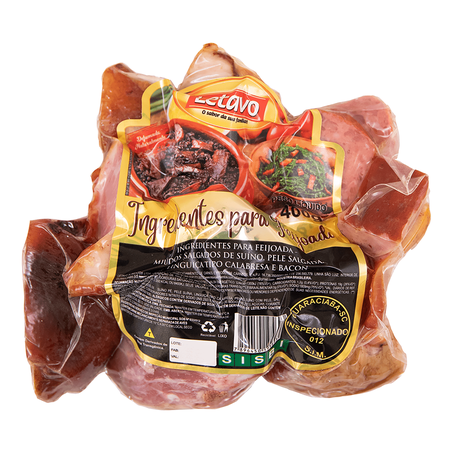 Ingredientes para feijoada letavo vácuo 400 g