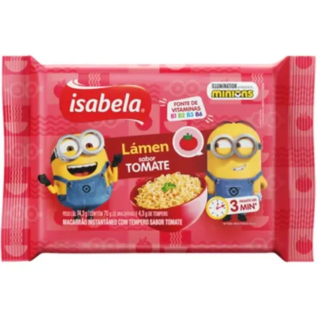 MACARRAO INST. ISABELA 75G  TOMATE