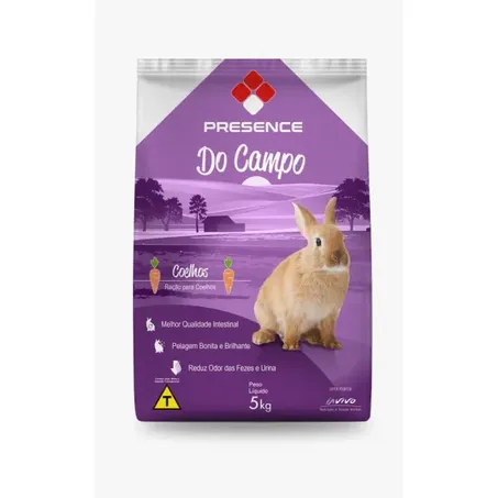 Racao linha do campo vit coelho 5kg*