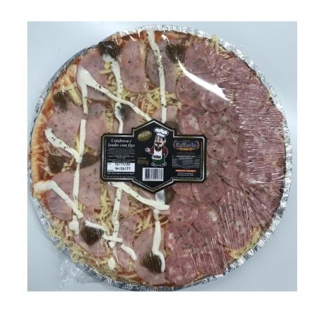 Pizza calabresa e lombo com figo don raffaelo 800g